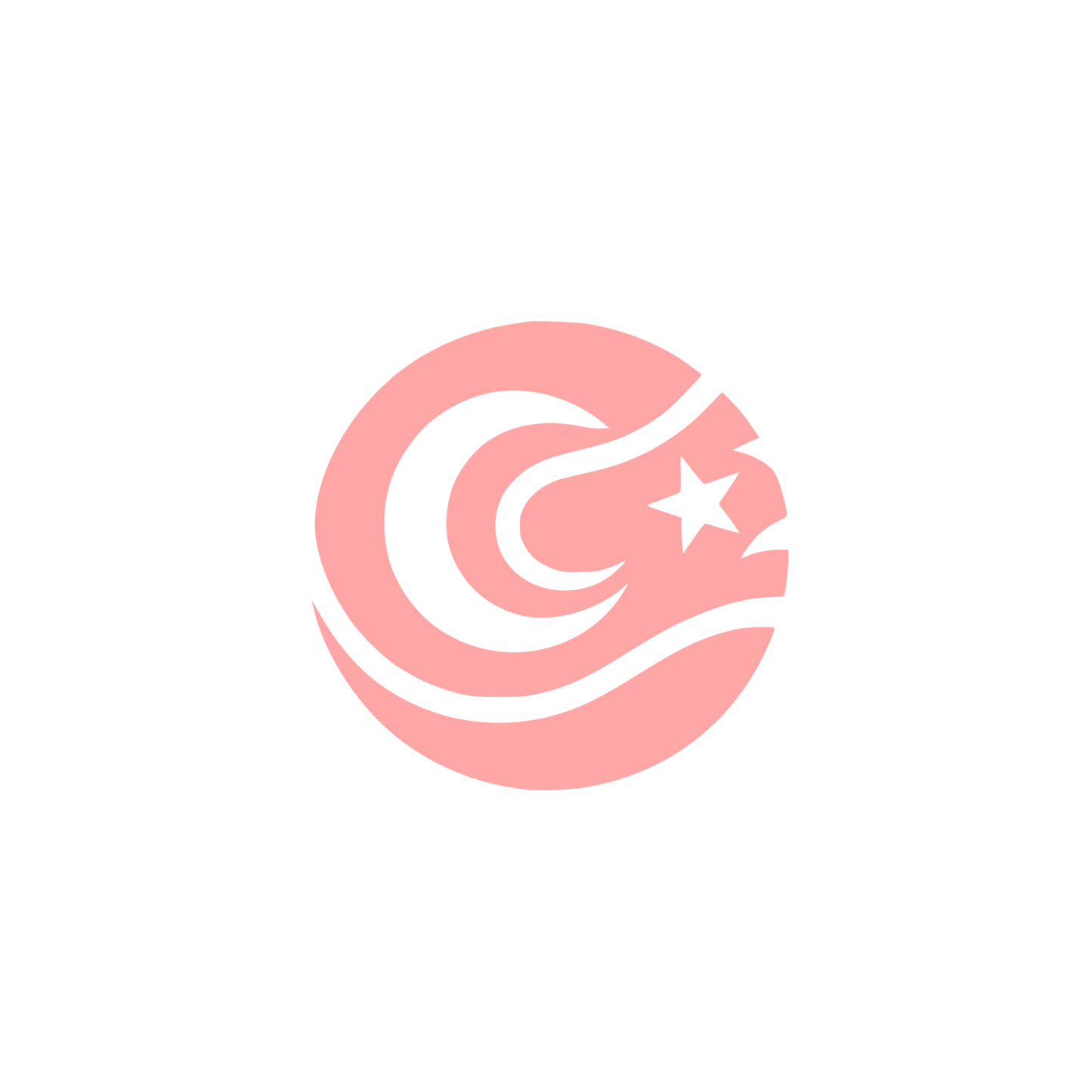 Circular Logo Design #ffa6a6