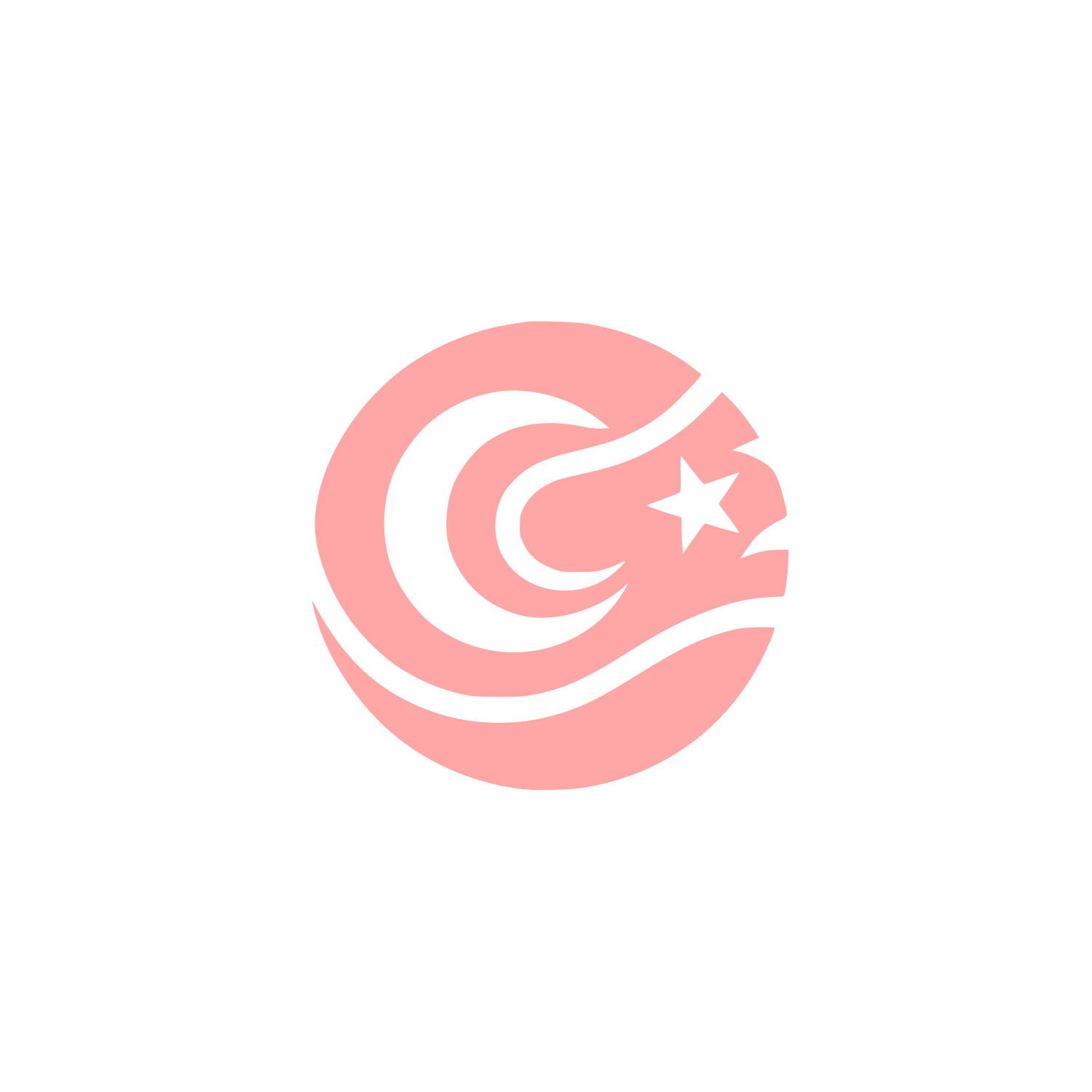Circular Logo Design #ffa6a6