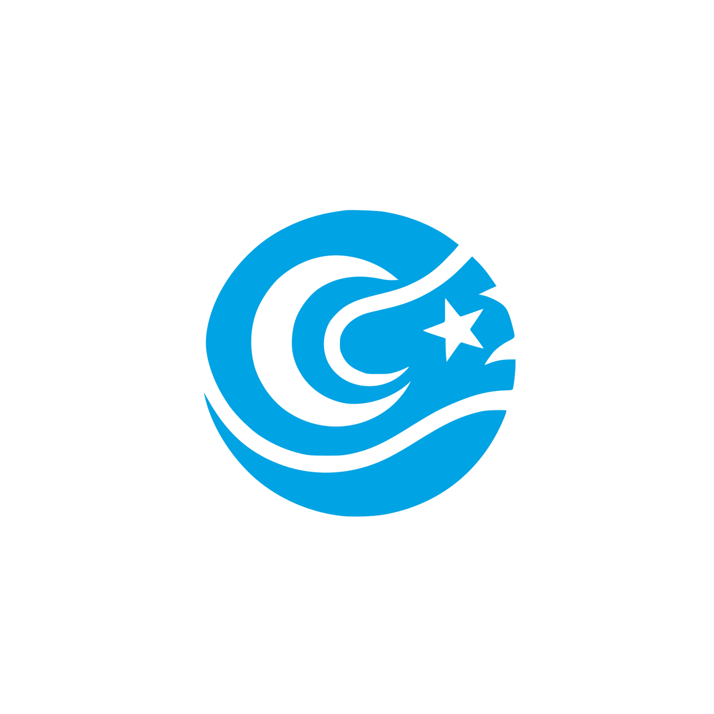 Circular Logo Design #00a3e4