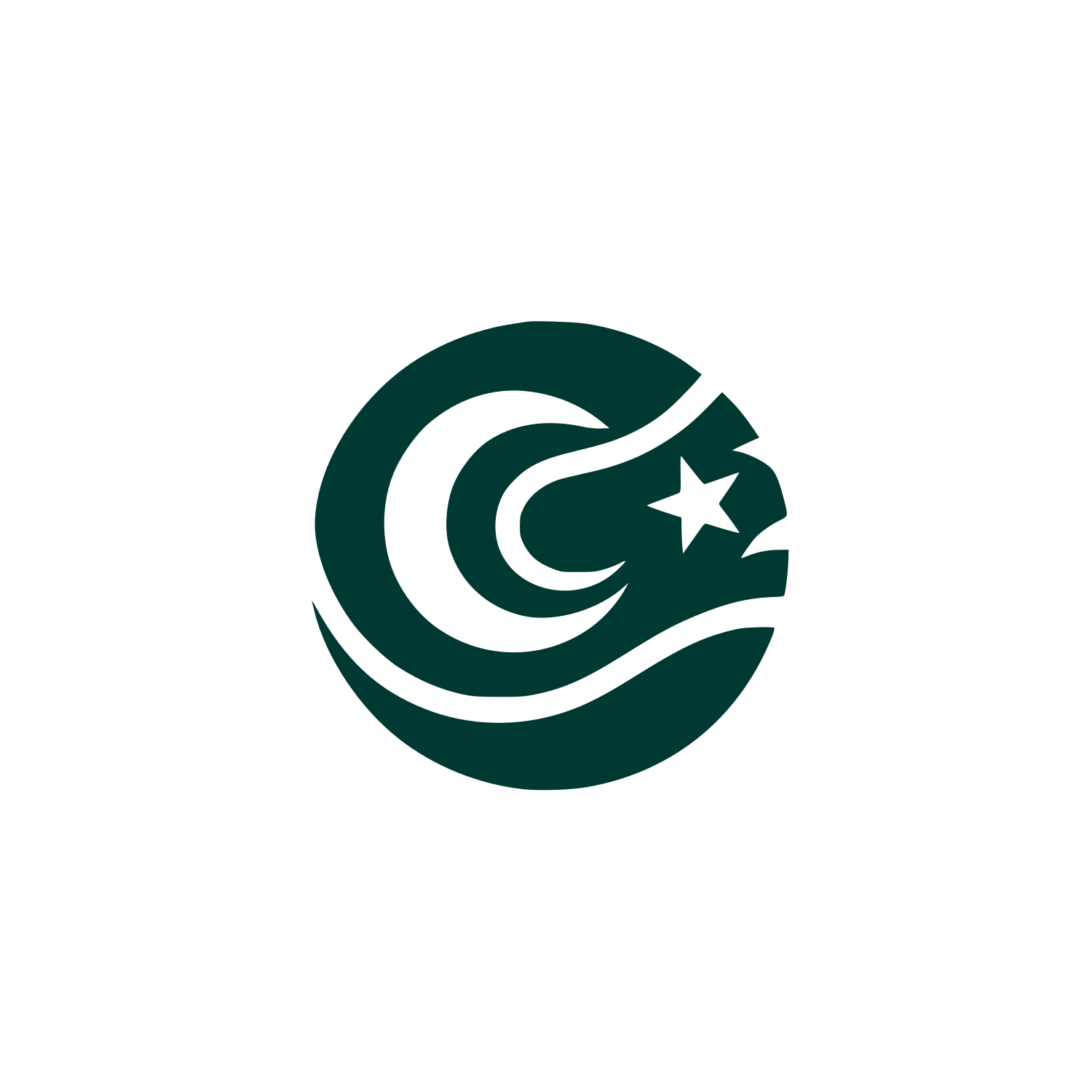 Circular Logo Design #003932