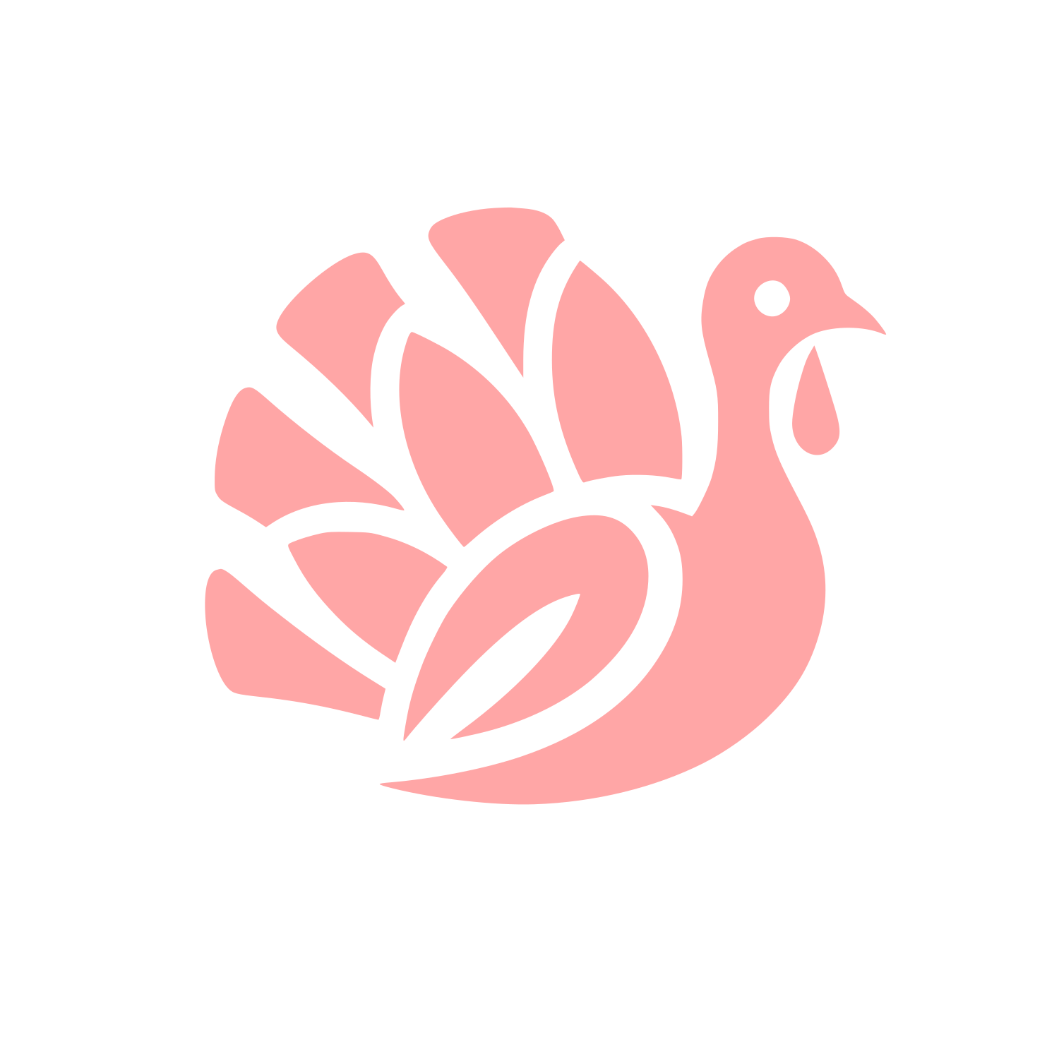 Turkey Logo Design #ffa6a6
