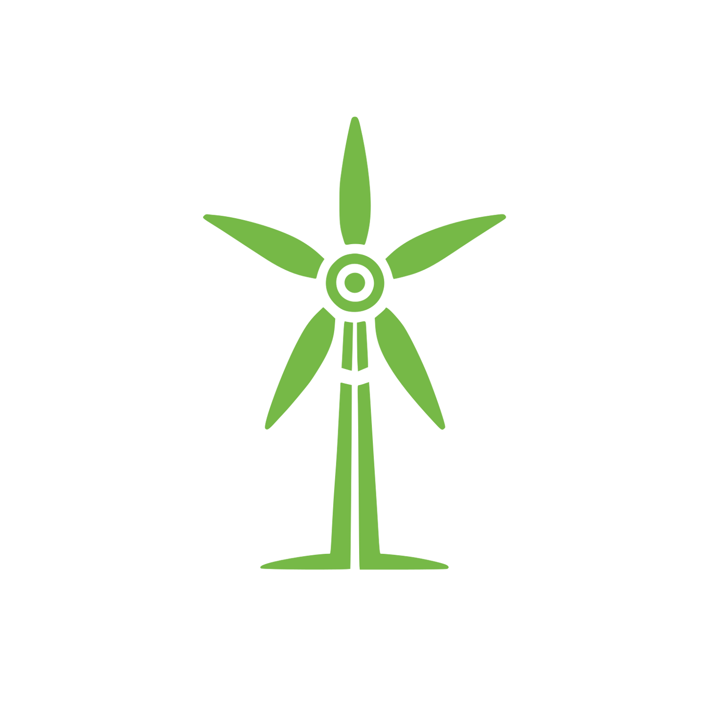 Wind Turbine Logo #76B947