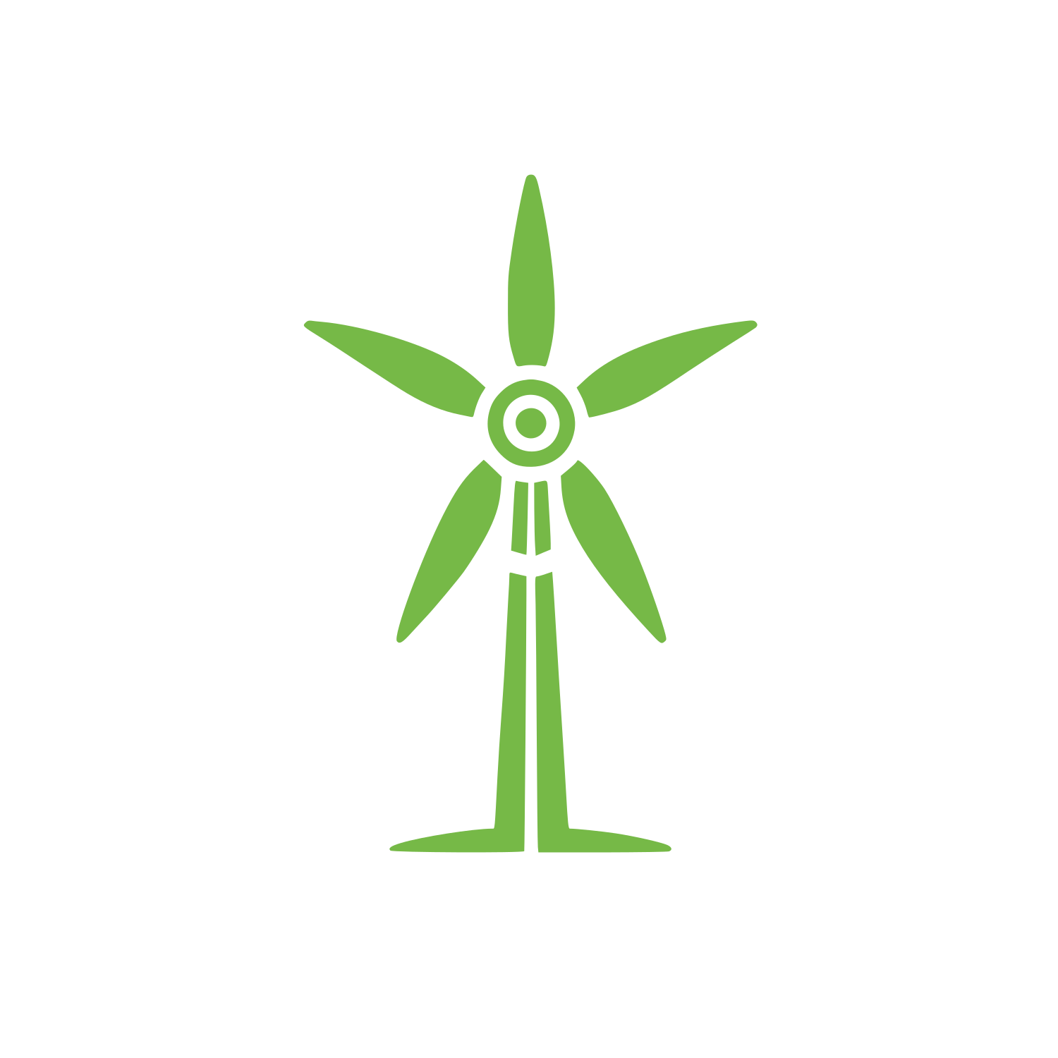 Wind Turbine Logo #76B947