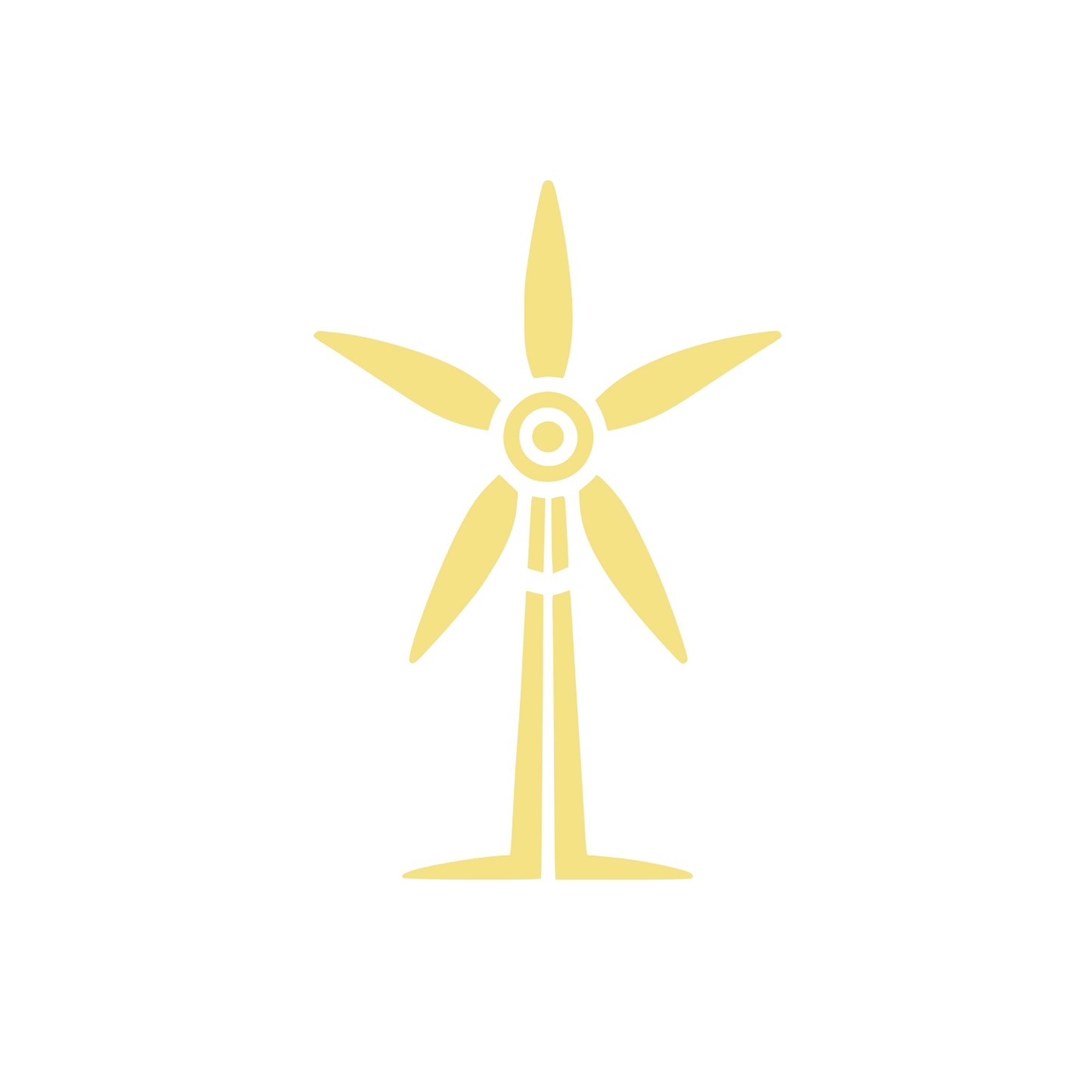 Wind Turbine Logo #F4E285