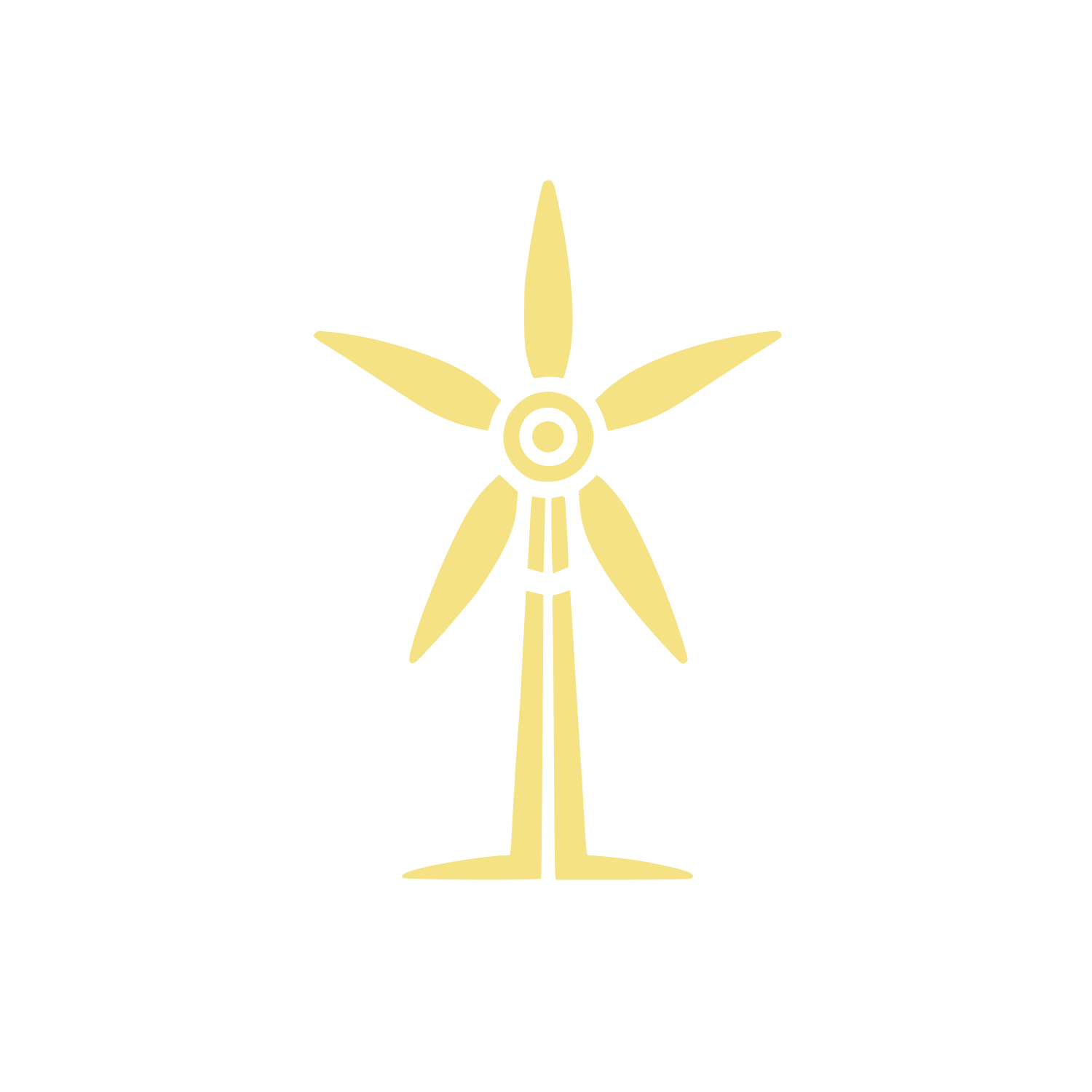 Wind Turbine Logo #F4E285