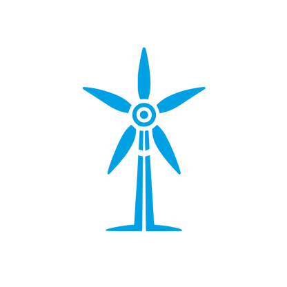 Wind Turbine Logo #00A1E4