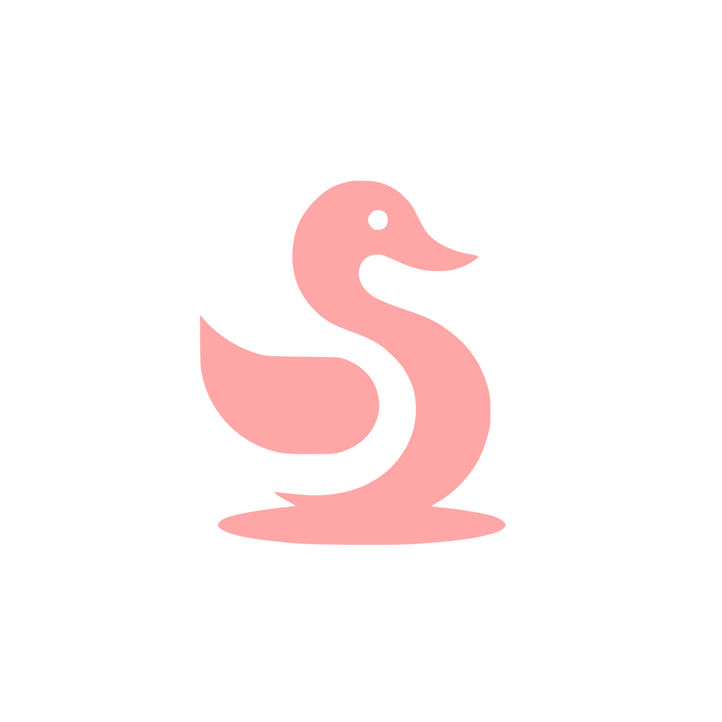 Duck Logo Design #ffa6a6