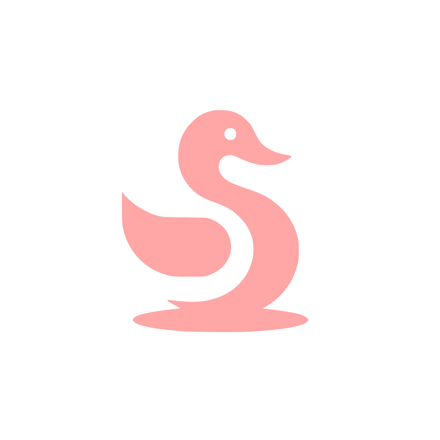 Duck Logo Design #ffa6a6
