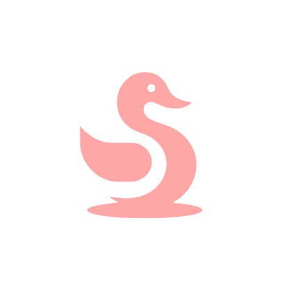 Duck Logo Design #ffa6a6