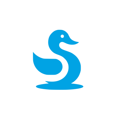 Duck Logo Design #00a3e4