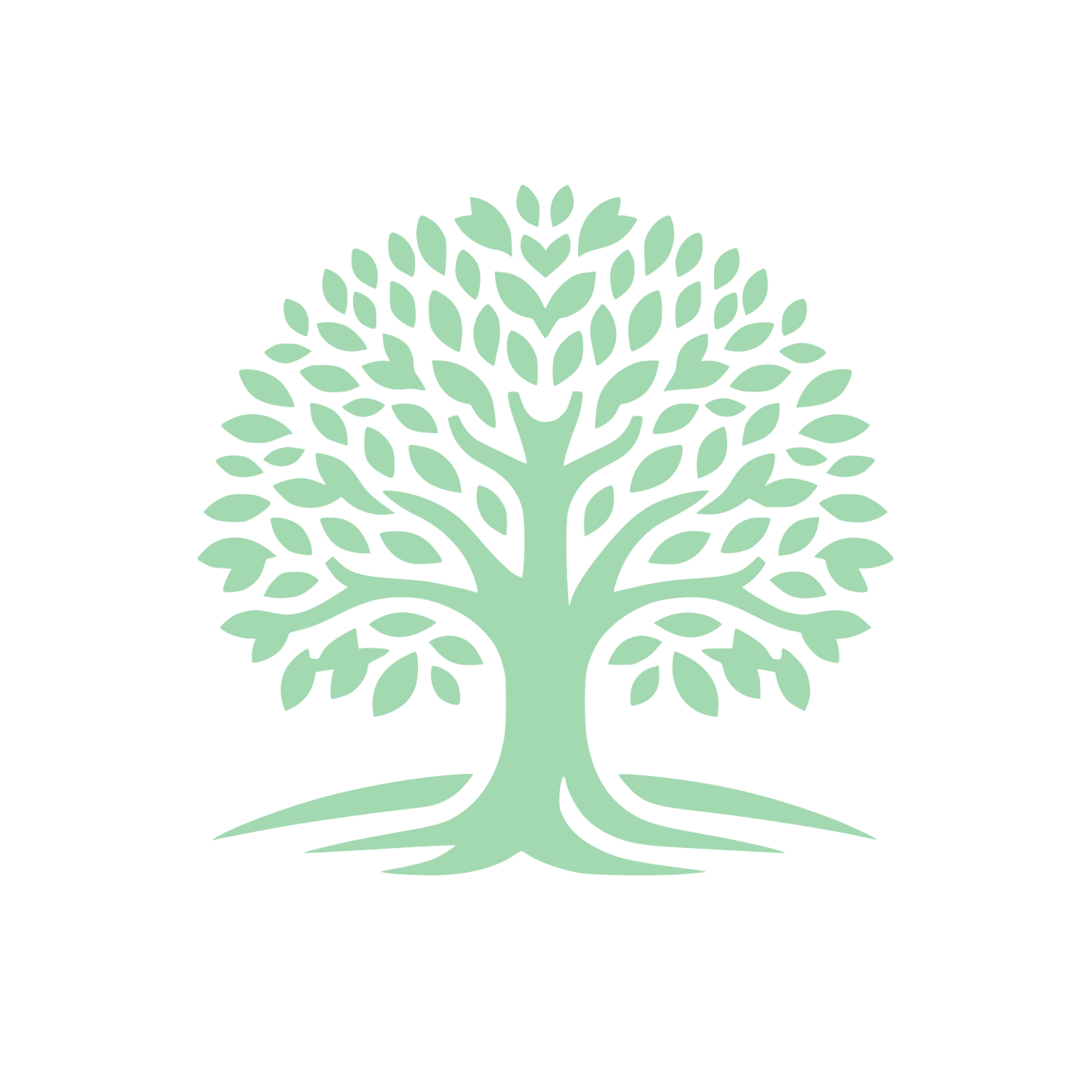 Tree with Roots Logo #A3D9B1