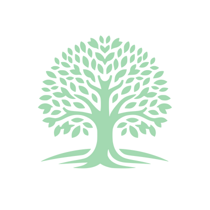 Tree with Roots Logo #A3D9B1