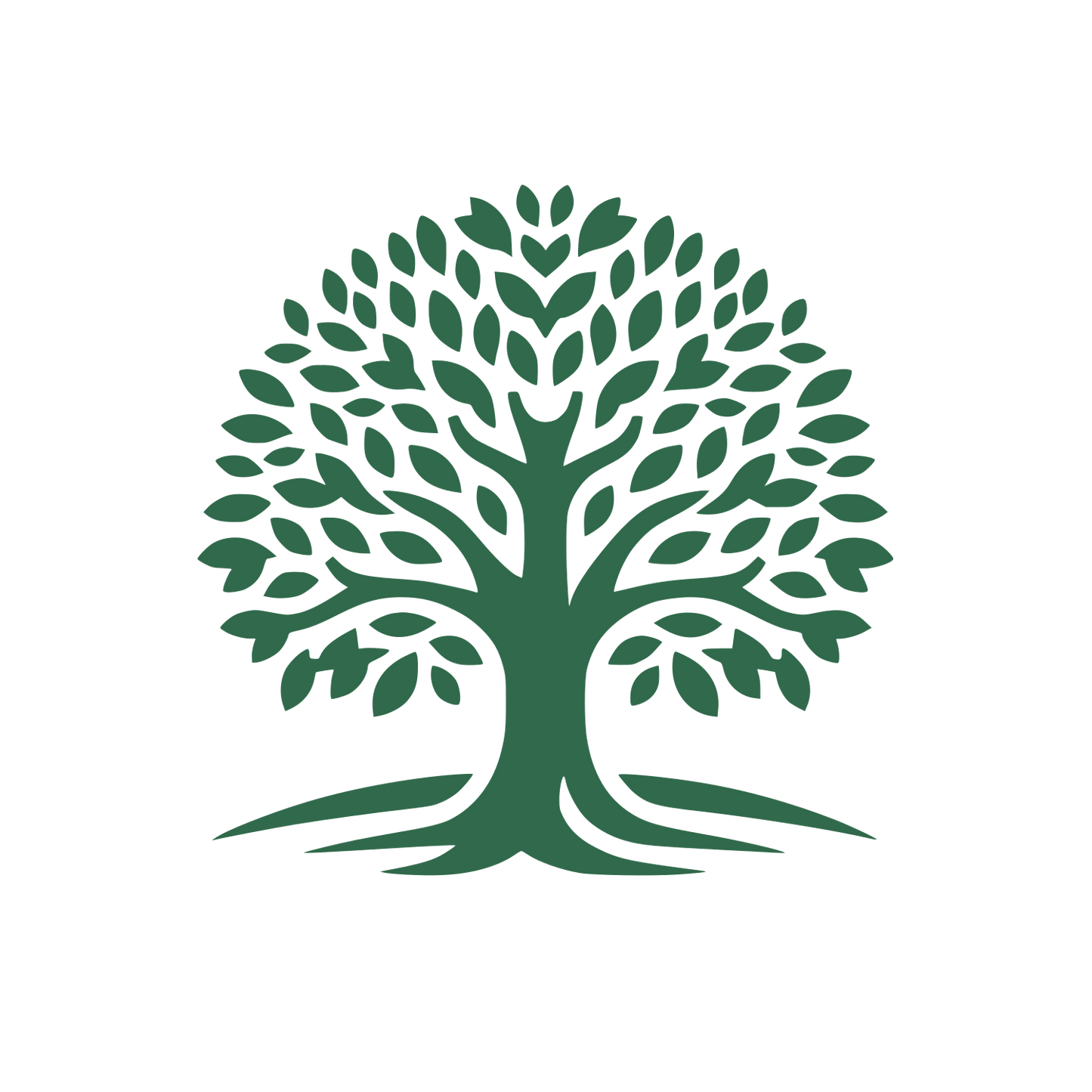 Tree with Roots Logo #30694B