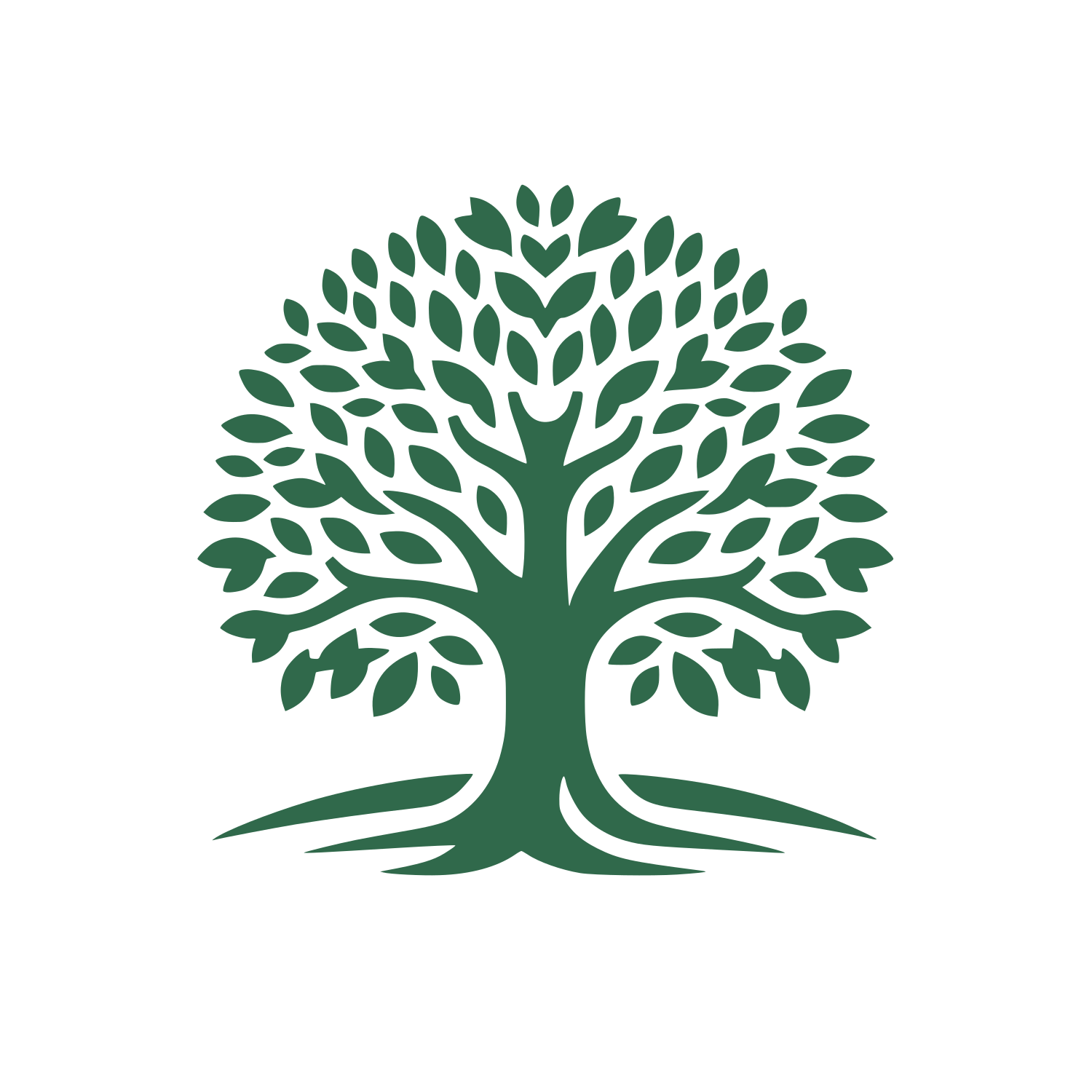Tree with Roots Logo #30694B