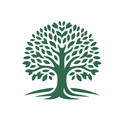 Tree with Roots Logo #30694B