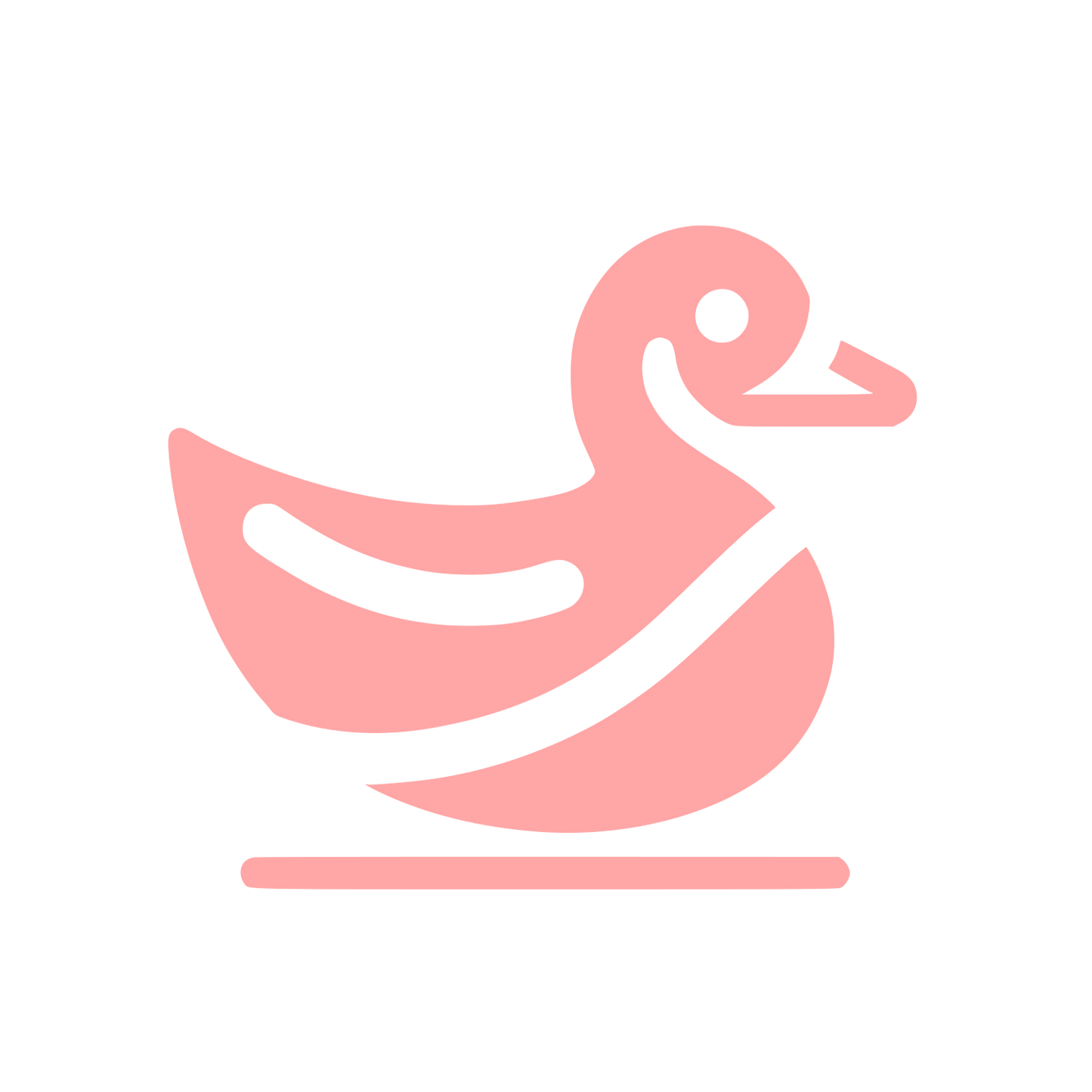 Duck Logo Design #ffa6a6