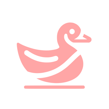 Duck Logo Design #ffa6a6