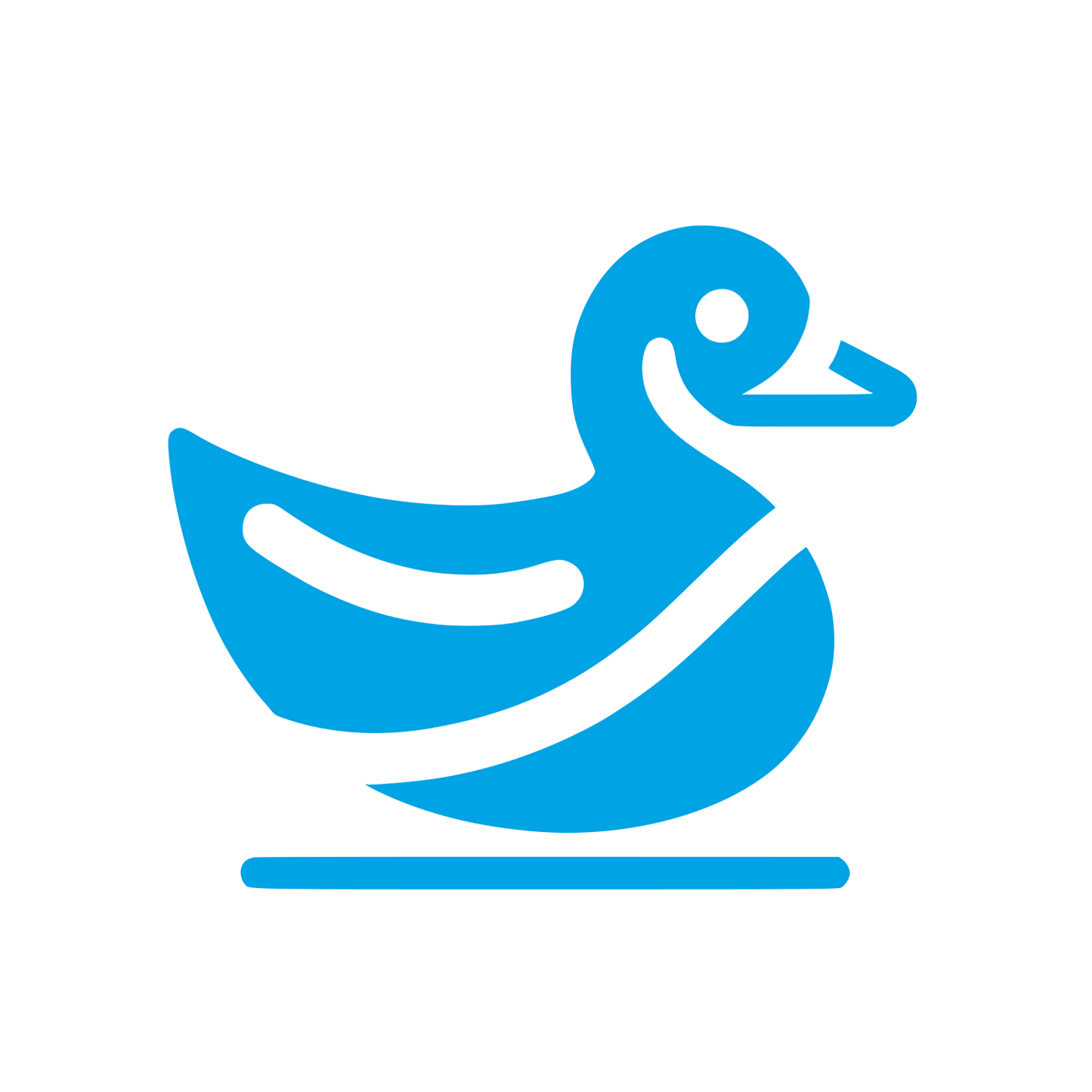 Duck Logo Design #00a3e4