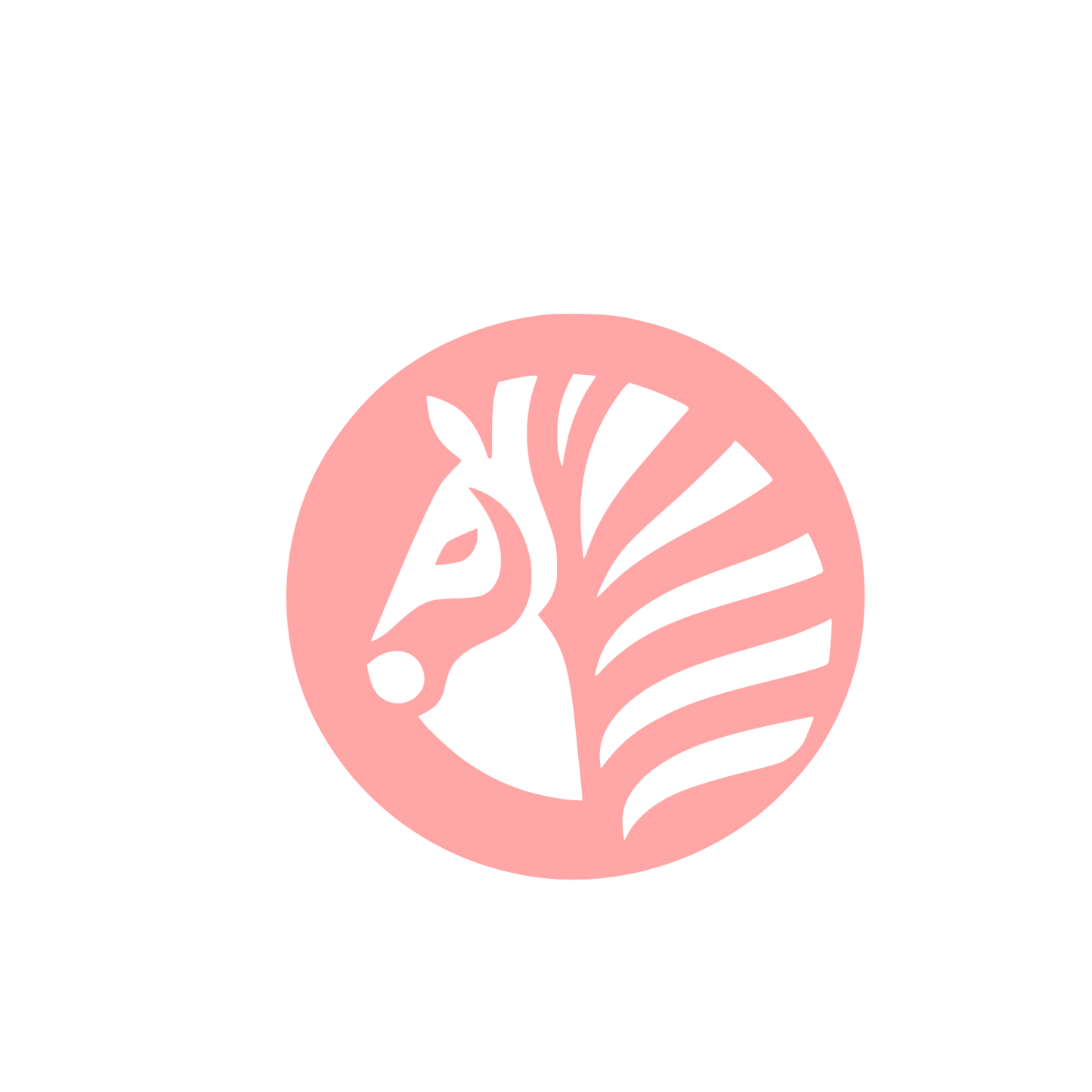 Zebra Logo Design #ffa6a6