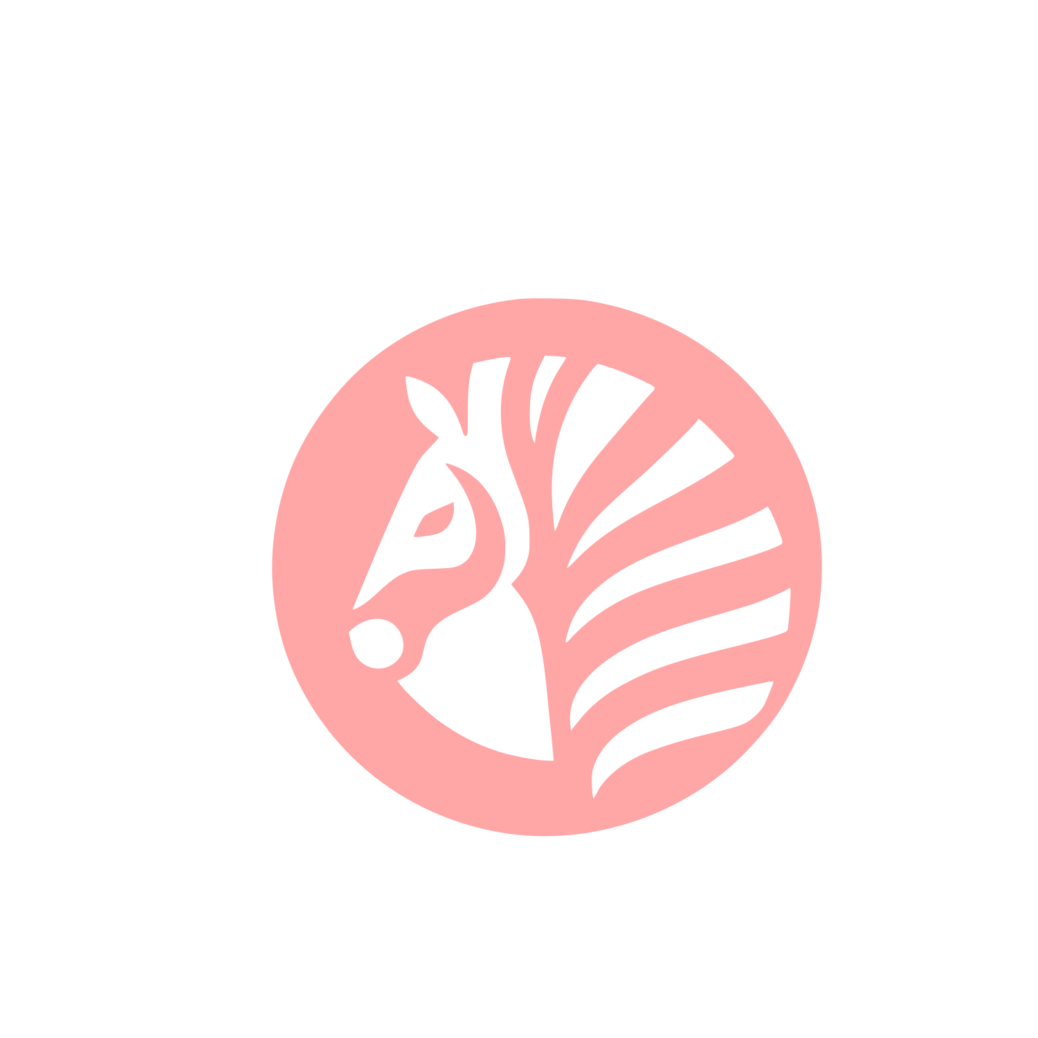 Zebra Logo Design #ffa6a6
