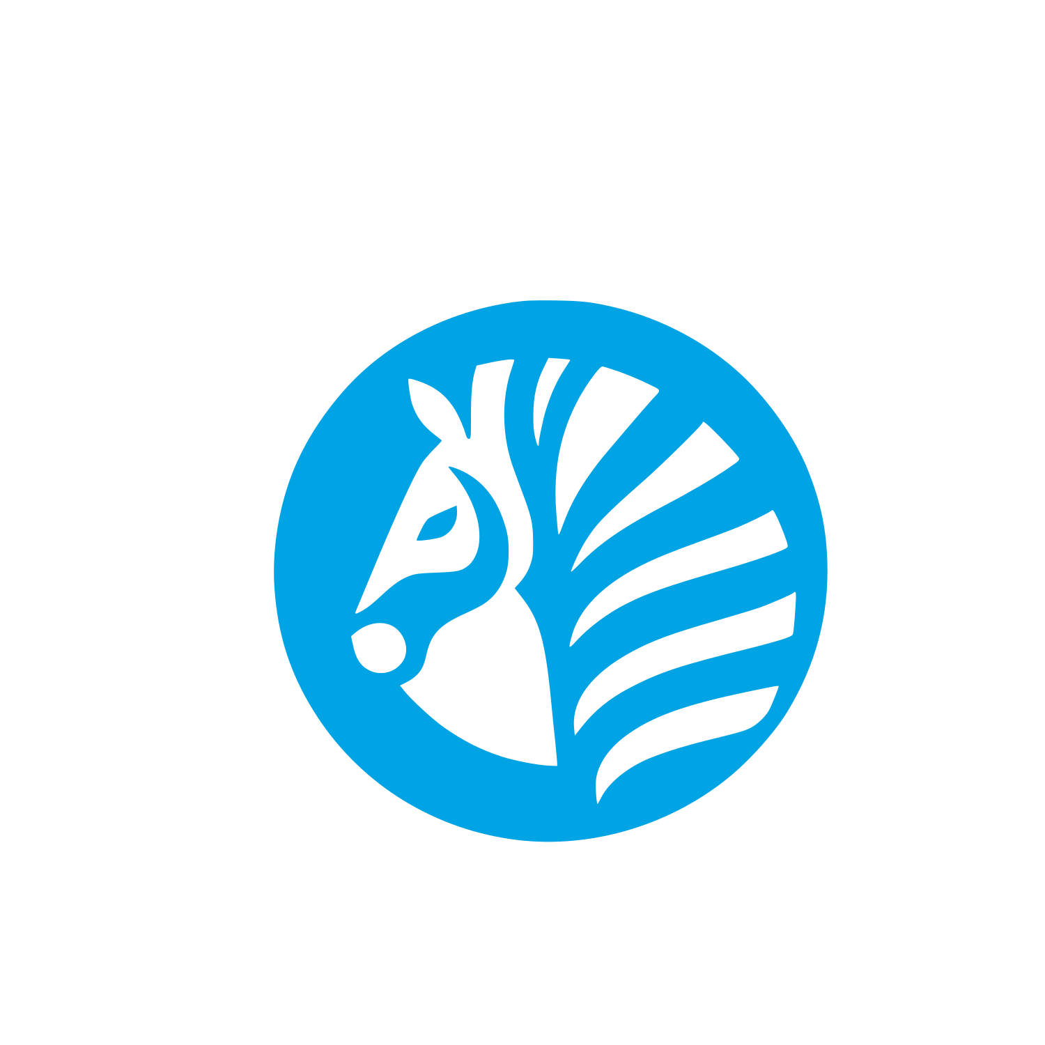 Zebra Logo Design #00a3e4