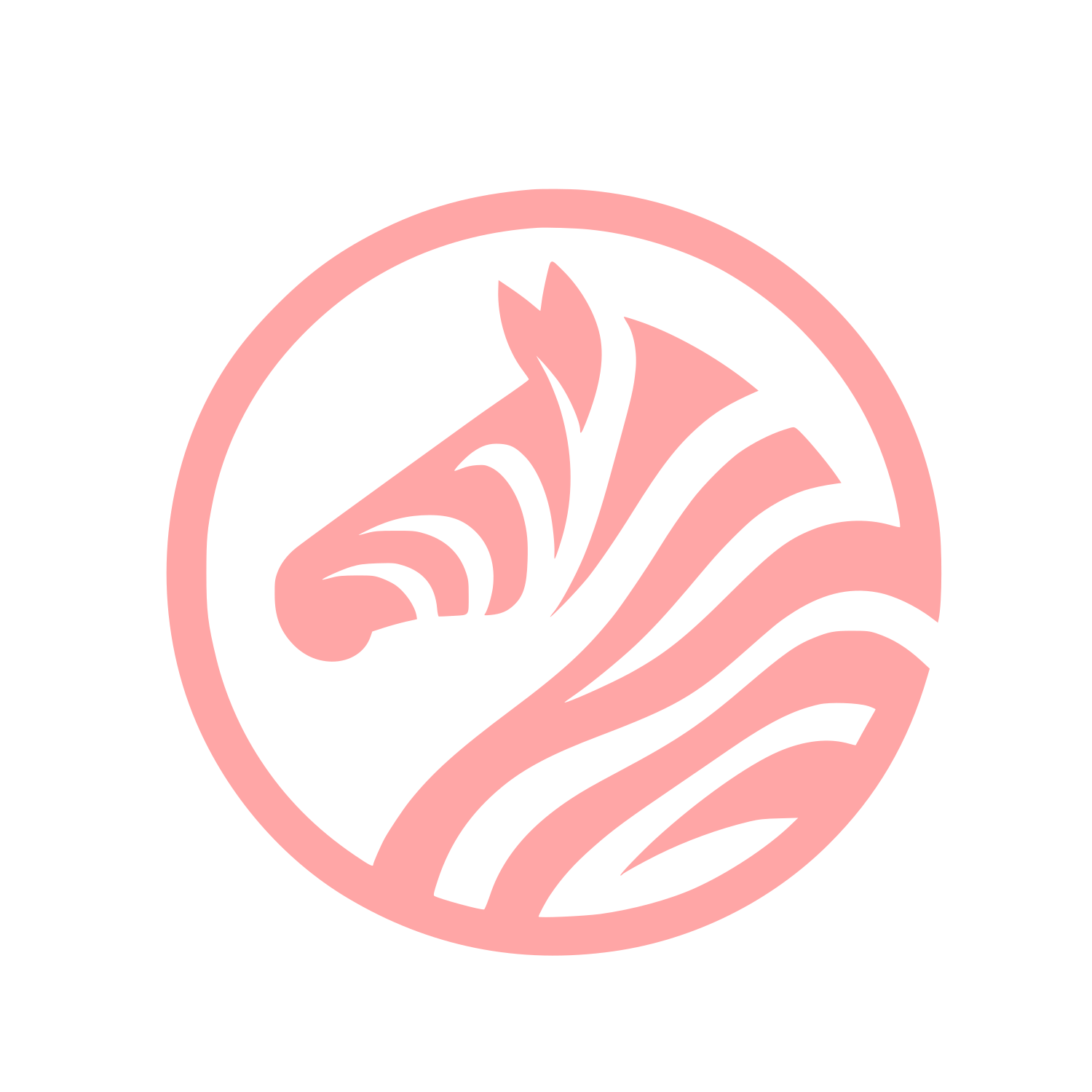 Zebra Animal Logo #ffa6a6