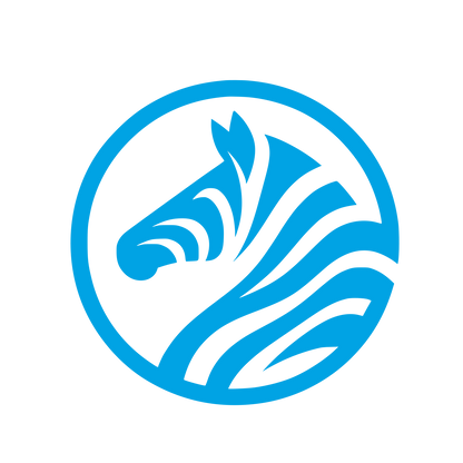 Zebra Animal Logo #00a3e4