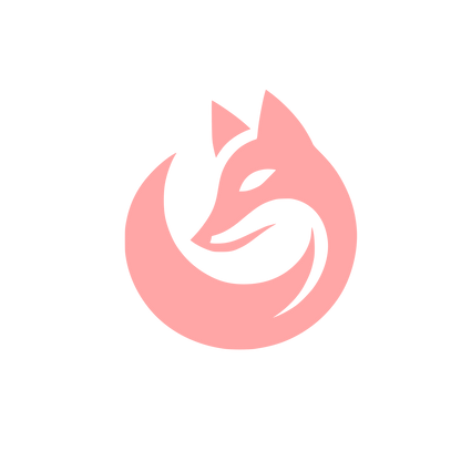 Black Fox Logo #ffa6a6