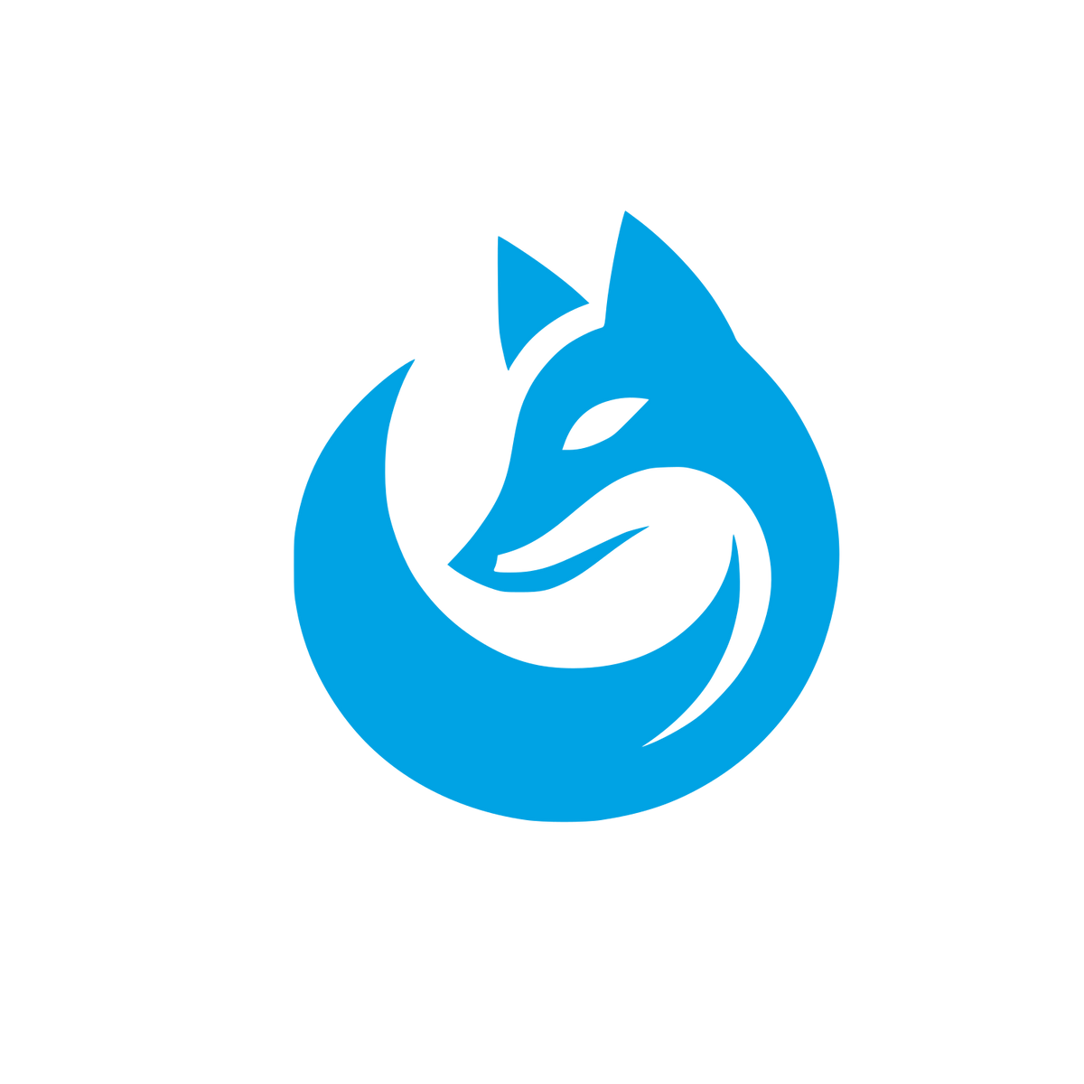 Black Fox Logo #00a3e4