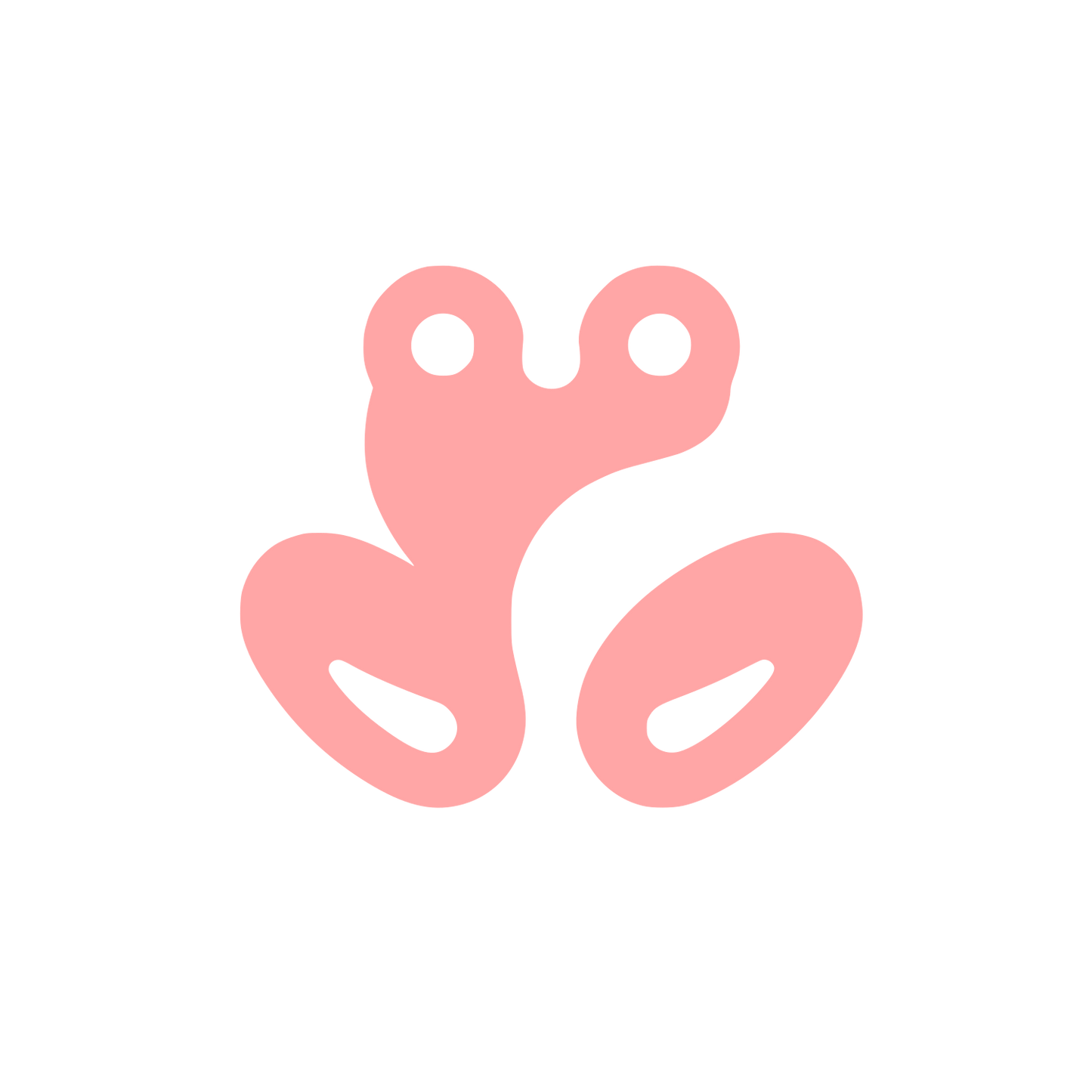 Frog Logo Design #ffa6a6