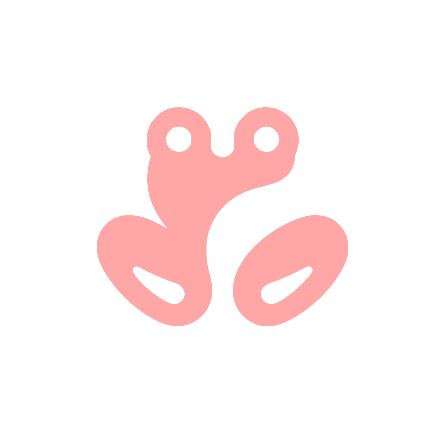 Frog Logo Design #ffa6a6