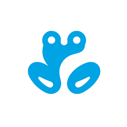 Frog Logo Design #00a3e4