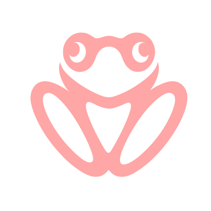 Frog Logo Design #ffa6a6