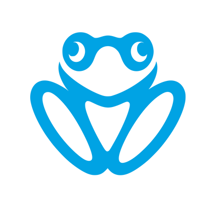 Frog Logo Design #00a3e4