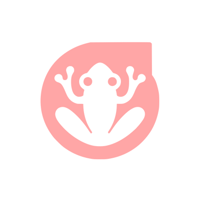 Frog Logo Design #ffa6a6