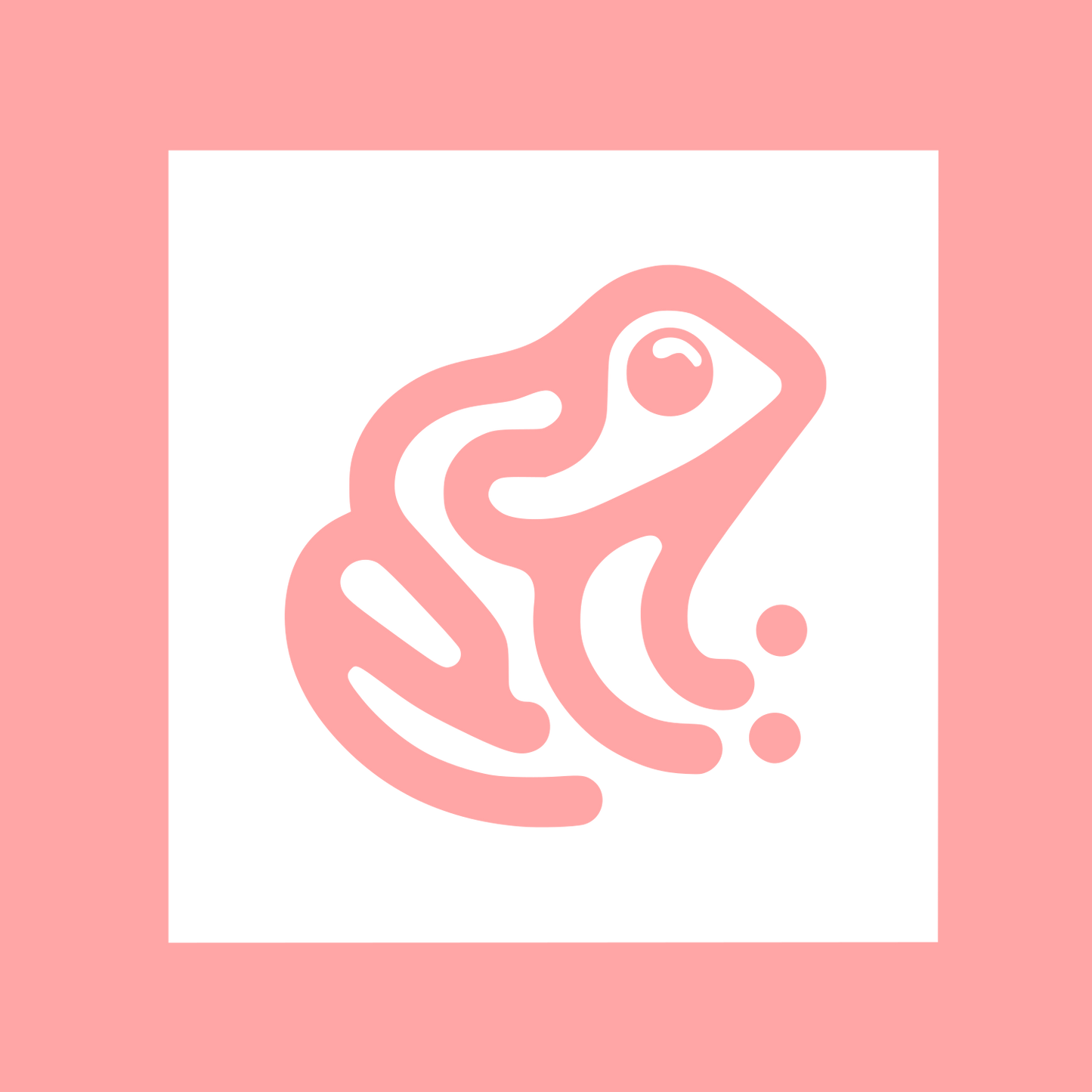 Frog Logo Design #ffa6a6