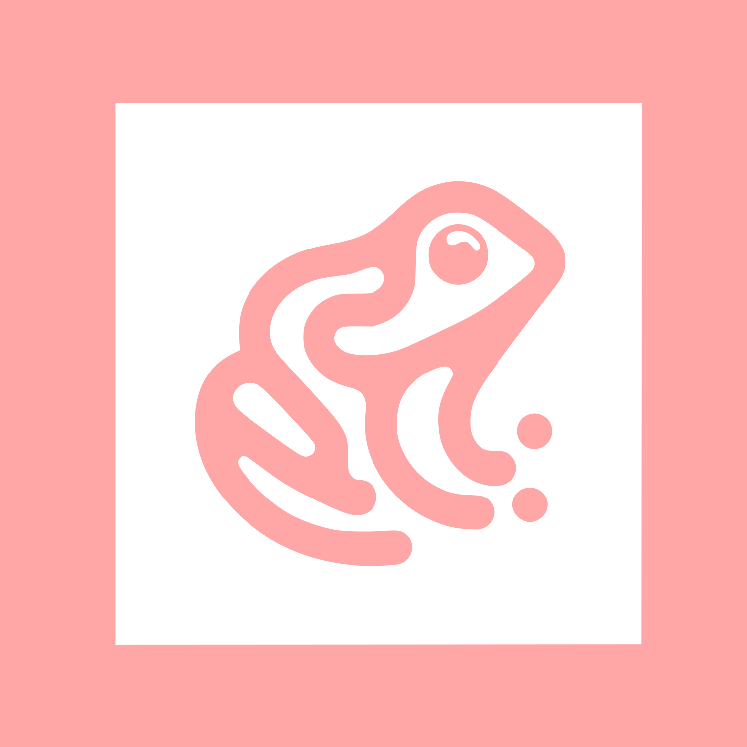 Frog Logo Design #ffa6a6