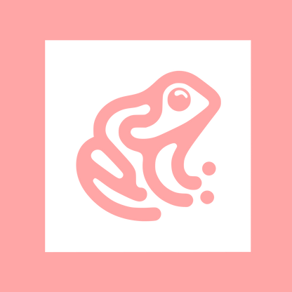 Frog Logo Design #ffa6a6