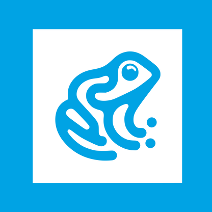 Frog Logo Design #00a3e4