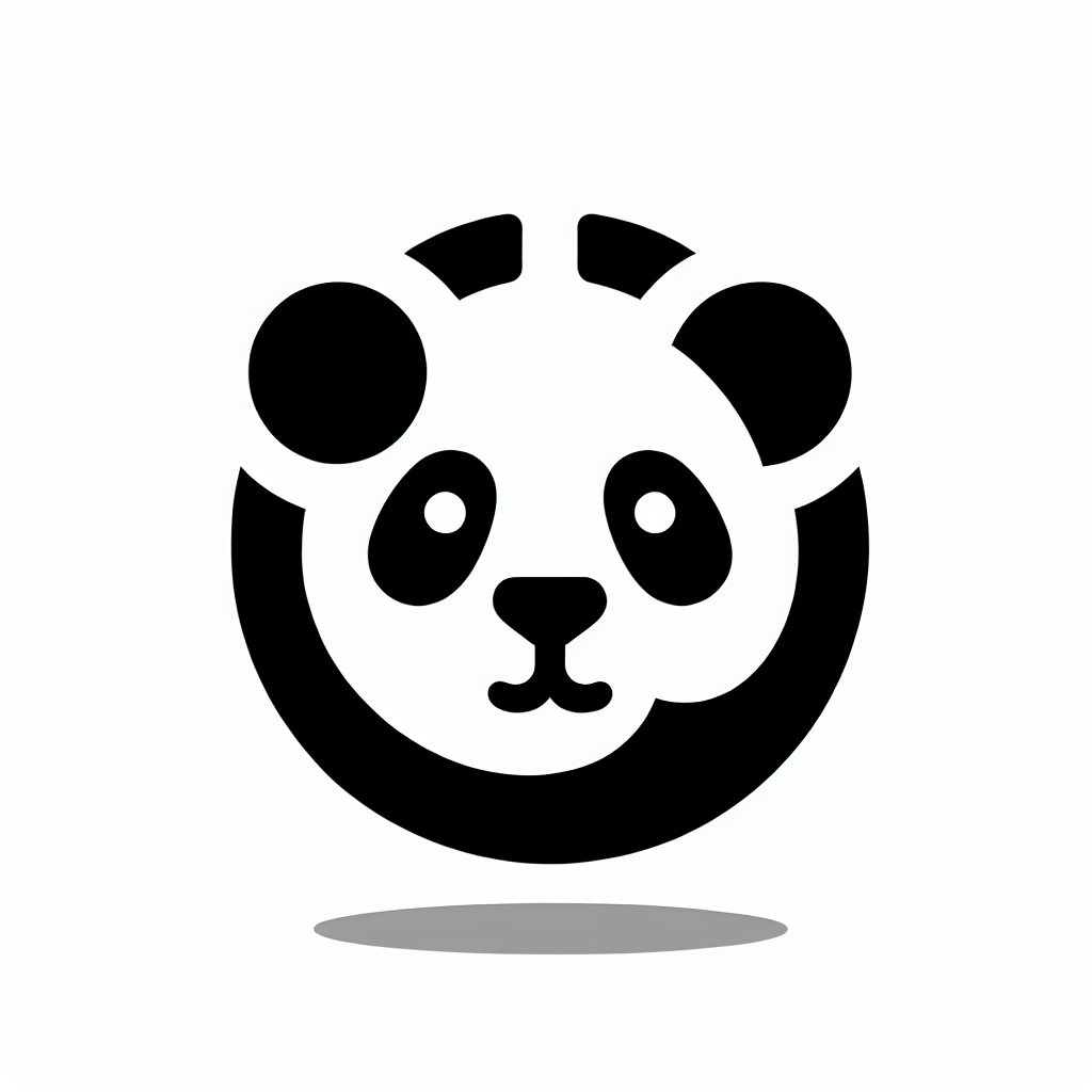 Hand-drawn Panda Logo