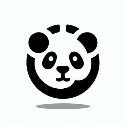 Hand-drawn Panda Logo