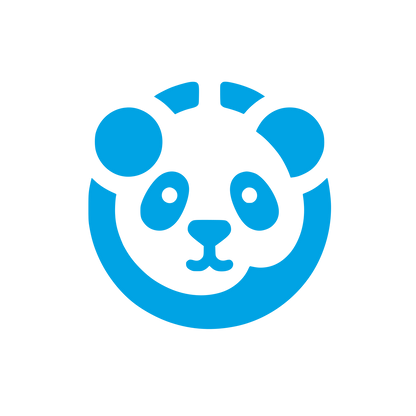 Hand-drawn Panda Logo #00a3e4