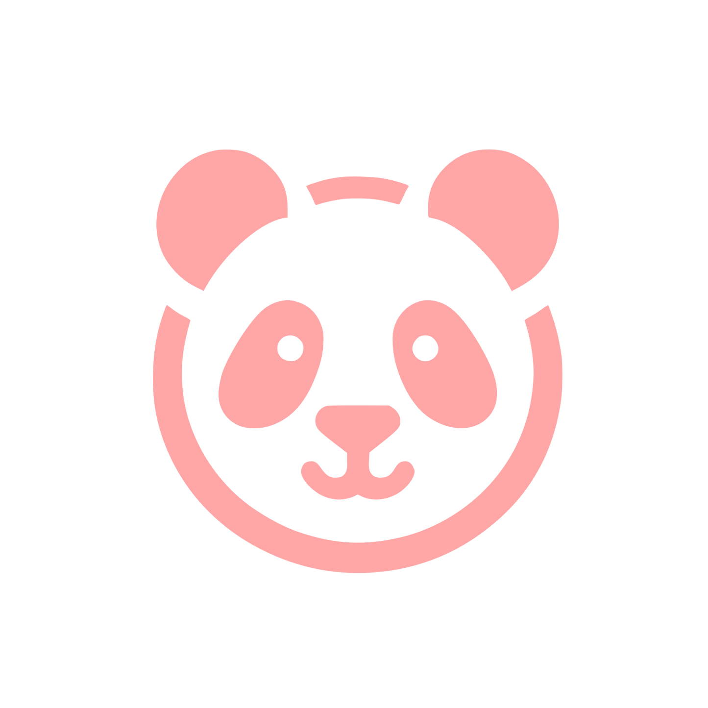 Panda Bear Logo #ffa6a6