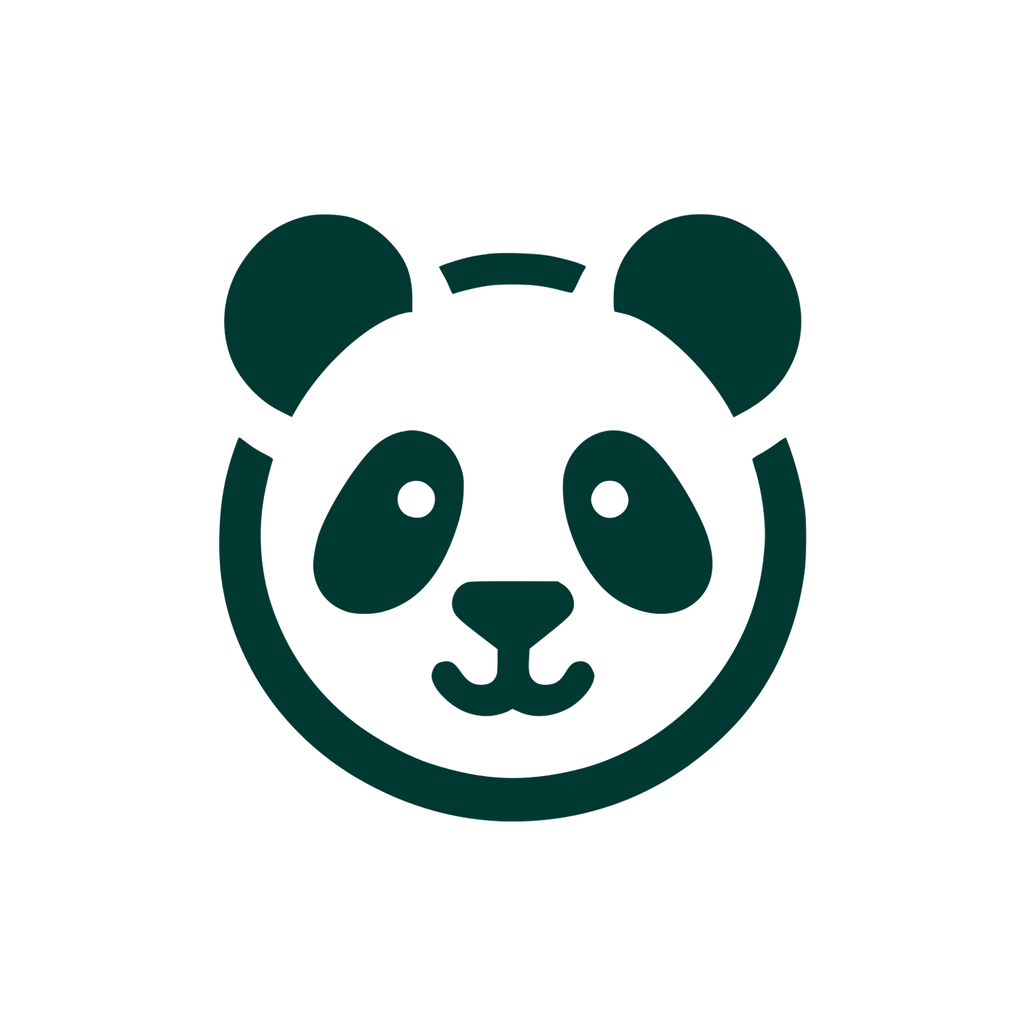 Panda Bear Logo #003932