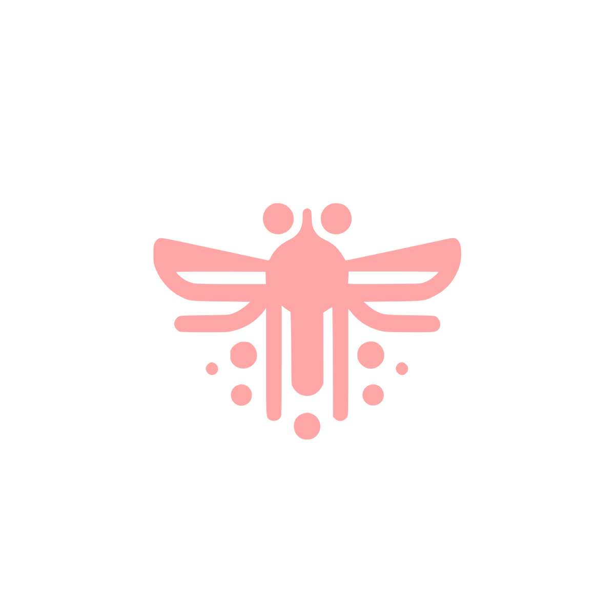 Bee Inspired Logo #ffa6a6