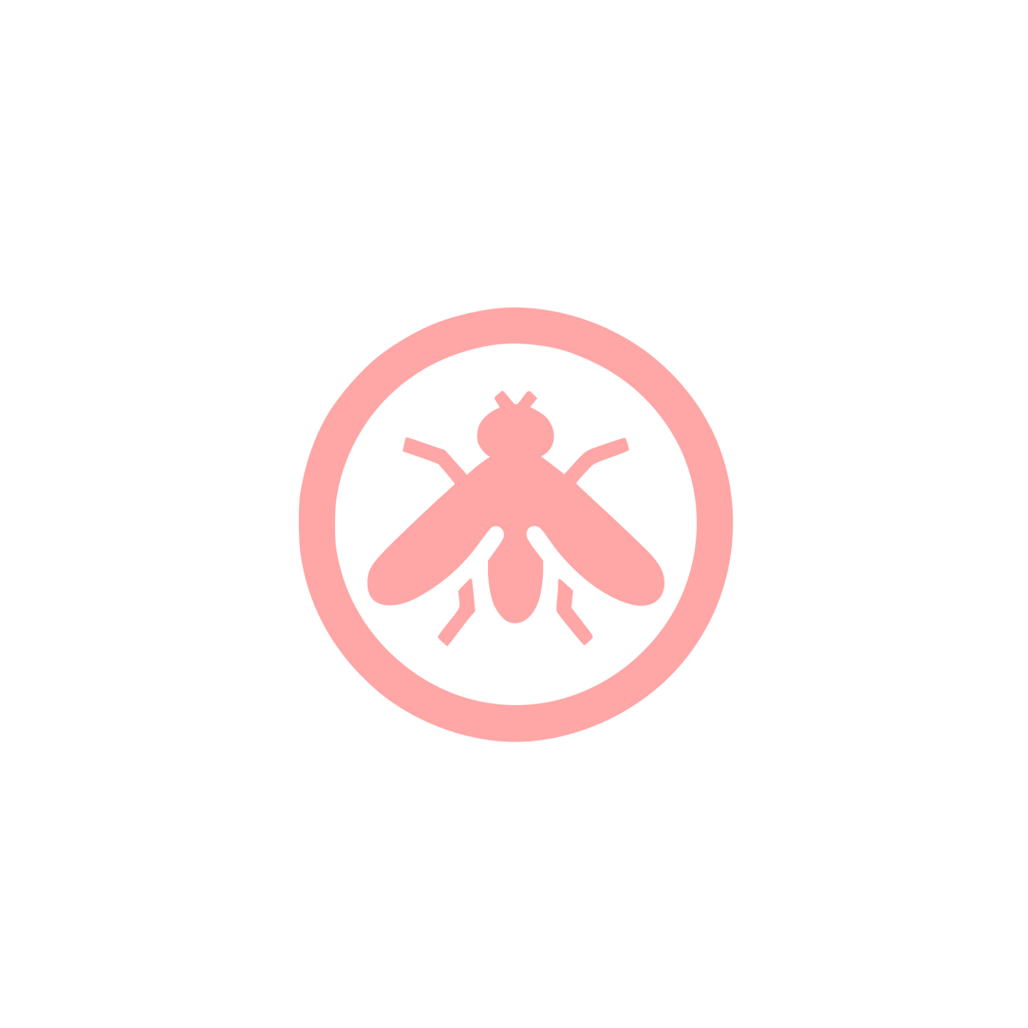 Insect Logo Design #ffa6a6