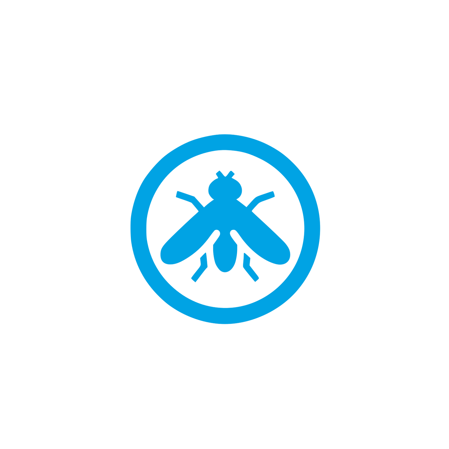 Insect Logo Design #00a3e4