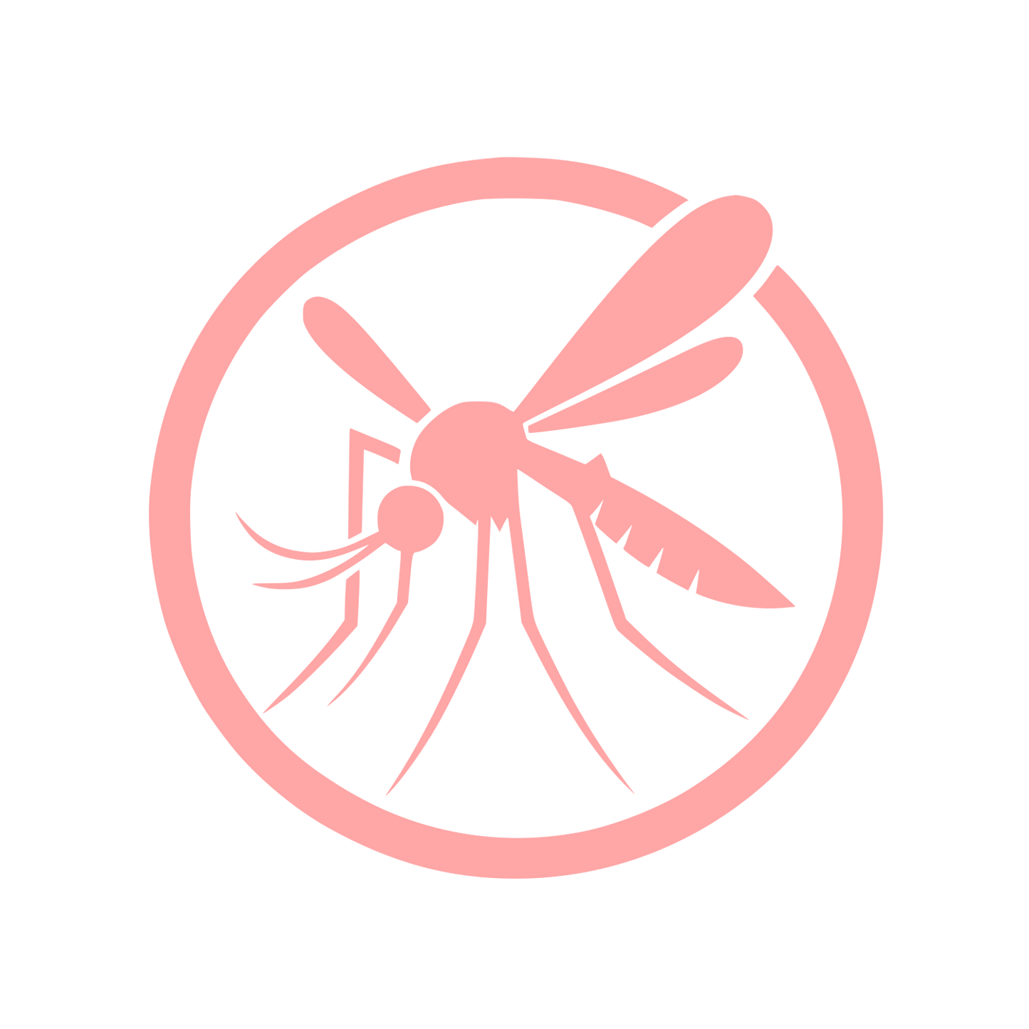 Mosquito Logo Design #ffa6a6