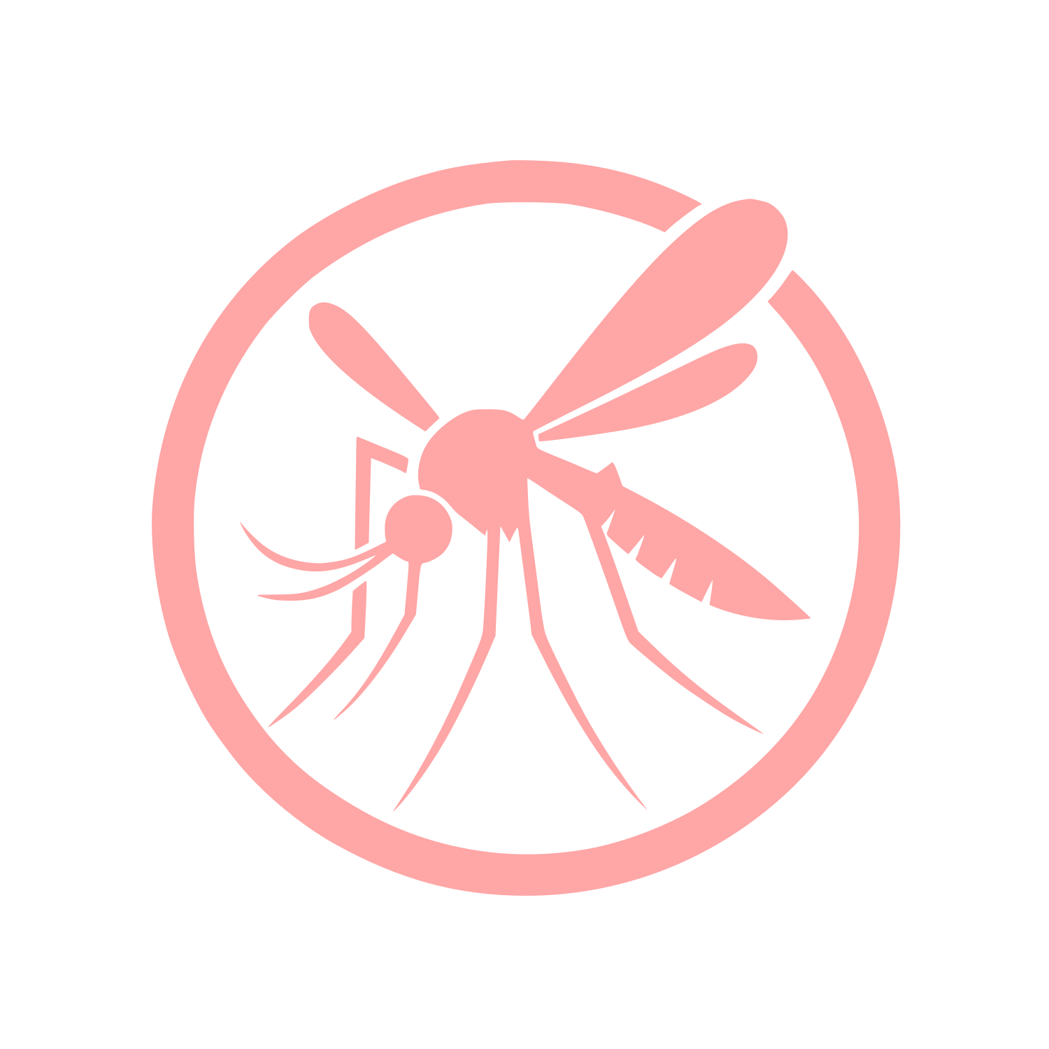 Mosquito Logo Design #ffa6a6