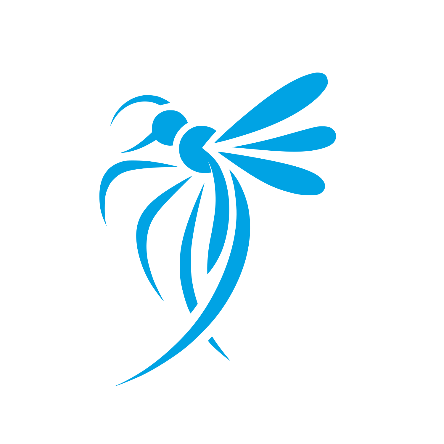 Mosquito Bold Logo #00a3e4